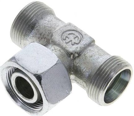 Trójnik hydrauliczny T, gwintowany 18 L (M26x1,5), stal ocynkowana