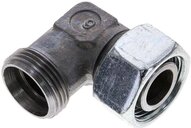 Kolanko hydrauliczne 90 st., nastawne, gwintowane 22 L (M30x2), stal ocynkowana