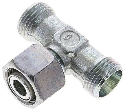 Trójnik hydrauliczny T, nastawny, gwintowany 12 L (M18x1,5), stal ocynkowana