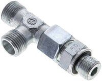 Trójnik hydrauliczny L, nastawny, gwint M 16x1,5-10 S (M18x1,5), stal ocynkowana