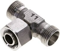 Trójnik hydrauliczny T, nastawny, gwintowany 12 L (M18x1,5), stal nierdzewna