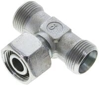 Trójnik hydrauliczny T, nastawny, gwintowany 15 L (M22x1,5), stal ocynkowana