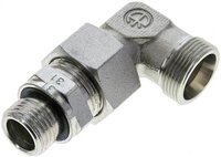 Kolanko hydrauliczne 90 st., nastawne, gwint G 1/2"-18 L (M26x1,5), stal ocynkowana