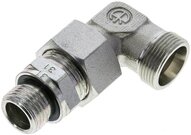Kolanko hydrauliczne 90 st., nastawne, gwint G 1/2"-18 L (M26x1,5), stal ocynkowana