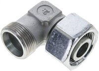 Kolanko hydrauliczne 90 st., nastawne, gwintowane 25 S (M36x2), stal ocynkowana