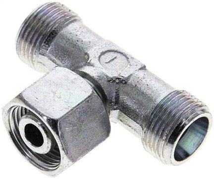 Trójnik hydrauliczny T, nastawny, gwintowany 12 S (M20x1,5), stal ocynkowana