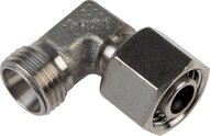 Kolanko hydrauliczne 90 st., nastawne, gwintowane 28 L (M36x2), stal nierdzewna