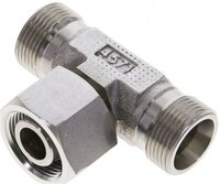 Trójnik hydrauliczny T, nastawny, gwintowany 16 S (M24x1,5), stal nierdzewna