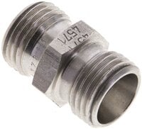 Złączka hydrauliczna prosta, gwintowana 10 L (M16x1,5), stal nierdzewna