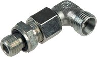 Kolanko hydrauliczne 90 st., nastawne, gwint M 10x1-6 L (M12x1,5), stal ocynkowana