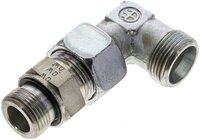 Kolanko hydrauliczne 90 st., nastawne, gwint G 3/4"-20 S (M30x2), stal ocynkowana