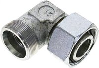 Kolanko hydrauliczne 90 st., nastawne, gwintowane 38 S (M52x2), stal ocynkowana