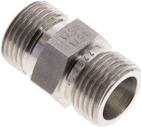 Złączka hydrauliczna prosta, gwintowana 10 S (M18x1,5), stal nierdzewna