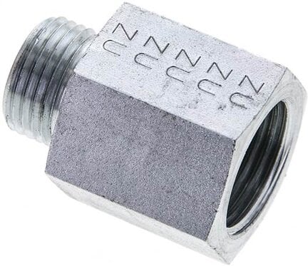 Złączka hydrauliczna prosta, pierścieniowa G 1/2"-12 L (M18x1,5), stal ocynkowana