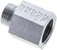 Złączka hydrauliczna prosta, pierścieniowa G 1/2"-12 L (M18x1,5), stal ocynkowana