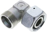 Kolanko hydrauliczne 90 st., nastawne, gwintowane, uszczelnienie stożkowe 25 S (M36x2), stal ocynkowana