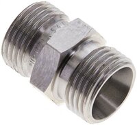 Złączka hydrauliczna prosta, gwintowana 12 L (M18x1,5), stal nierdzewna