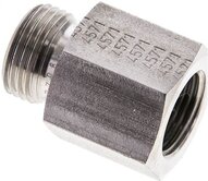 Złączka hydrauliczna prosta, pierścieniowa G 3/8"-12 L (M18x1,5), stal nierdzewna
