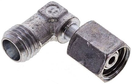 Kolanko hydrauliczne 90 st., nastawne, gwintowane 6 L (M12x1,5), stal ocynkowana
