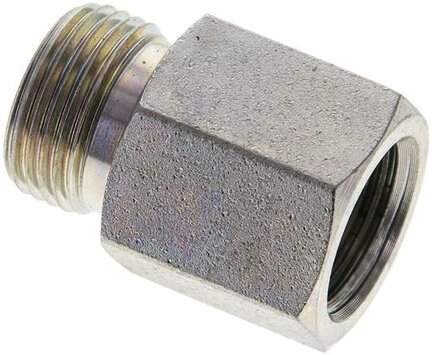 Złączka hydrauliczna prosta, redukcyjna GZ/GW, M 18x1,5-12 S (M20x1,5), stal ocynkowana