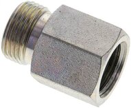Złączka hydrauliczna prosta, redukcyjna GZ/GW, M 18x1,5-12 S (M20x1,5), stal ocynkowana