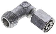 Kolanko hydrauliczne 90 st., nastawne, gwintowane 6 S (M14x1,5), stal ocynkowana
