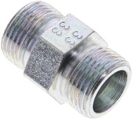 Złączka hydrauliczna prosta, gwintowana 12 S (M20x1,5), stal ocynkowana