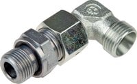 Kolanko hydrauliczne 90 st., nastawne, gwint G 1/2"-14 S (M22x1,5), stal ocynkowana