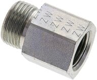 Złączka hydrauliczna prosta, pierścieniowa G 3/8"-12 S (M20x1,5), stal ocynkowana