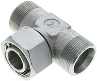 Trójnik hydrauliczny T, nastawny, gwintowany 30 S (M42x2), stal ocynkowana