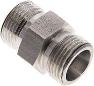 Złączka hydrauliczna prosta, gwintowana 12 S (M20x1,5), stal nierdzewna