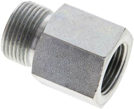 Złączka hydrauliczna prosta, redukcyjna GZ/GW, M 20x1,5-14 S (M22x1,5), stal ocynkowana