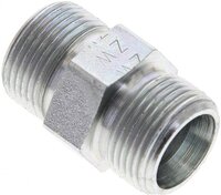 Złączka hydrauliczna prosta, gwintowana 14 S (M22x1,5), stal ocynkowana