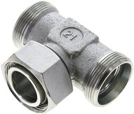 Trójnik hydrauliczny T, nastawny, gwintowany 35 L (M45x2), stal ocynkowana