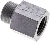 Złączka hydrauliczna prosta, pierścieniowa G 1/2"-14 S (M22x1,5), stal ocynkowana