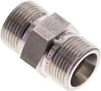 Złączka hydrauliczna prosta, gwintowana 14 S (M22x1,5), stal nierdzewna