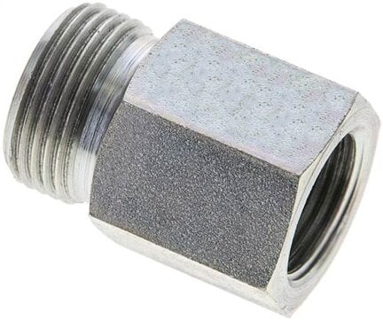 Złączka hydrauliczna prosta, redukcyjna GZ/GW, M 18x1,5-15 L (M22x1,5), stal ocynkowana