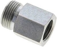 Złączka hydrauliczna prosta, redukcyjna GZ/GW, M 18x1,5-15 L (M22x1,5), stal ocynkowana