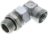 Kolanko hydrauliczne 90 st., nastawne, gwint G 1"-28 L (M36x2), stal ocynkowana