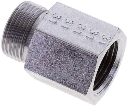 Złączka hydrauliczna prosta, pierścieniowa G 1/2"-15 L (M22x1,5), stal ocynkowana