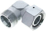 Kolanko hydrauliczne 90 st., nastawne, gwintowane, uszczelnienie stożkowe 30 S (M42x2), stal ocynkowana