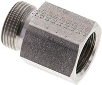Złączka hydrauliczna prosta, pierścieniowa G 1/2"-15 L (M22x1,5), stal nierdzewna