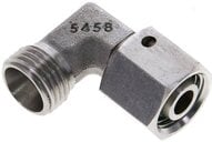 Kolanko hydrauliczne 90 st., nastawne, gwintowane, uszczelnienie stożkowe 10 L (M16x1,5), stal nierdzewna