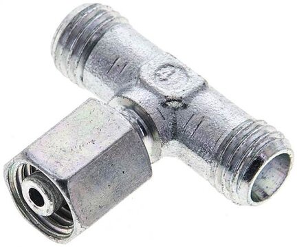 Trójnik hydrauliczny T, nastawny, gwintowany 6 L (M12x1,5), stal ocynkowana
