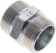 Złączka hydrauliczna prosta, gwintowana 18 L (M26x1,5), stal ocynkowana