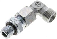 Kolanko hydrauliczne 90 st., nastawne, gwint G 1/4"-10 L (M16x1,5), stal ocynkowana