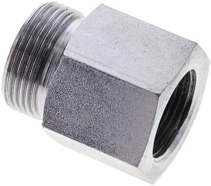 Złączka hydrauliczna prosta, redukcyjna GZ/GW, M 22x1,5-18 L (M26x1,5), stal ocynkowana