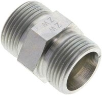Złączka hydrauliczna prosta, gwintowana 20 S (M30x2), stal ocynkowana