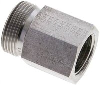 Złączka hydrauliczna prosta, pierścieniowa G 1/2"-18 L (M26x1,5), stal nierdzewna