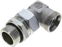 Kolanko hydrauliczne 90 st., nastawne, gwint G 1-1/4"-35 L (M45x2), stal ocynkowana